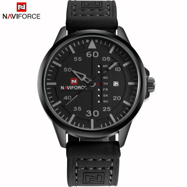 naviforce original good quality men's analog quartz waterproof sport leather band date week wrist watch 9074276t, Slivery;brown
naviforce original good quality men's analog quartz waterproof sport leather band date week wrist watch 9074276t, Slivery;brown