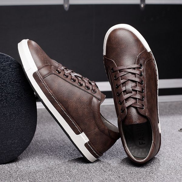 men leather casual shoes sneakers autumn brand s suede comfortable flat male footwear zapatillas hombre 220811, Black;brown
men leather casual shoes sneakers autumn brand s suede comfortable flat male footwear zapatillas hombre 220811, Black;brown