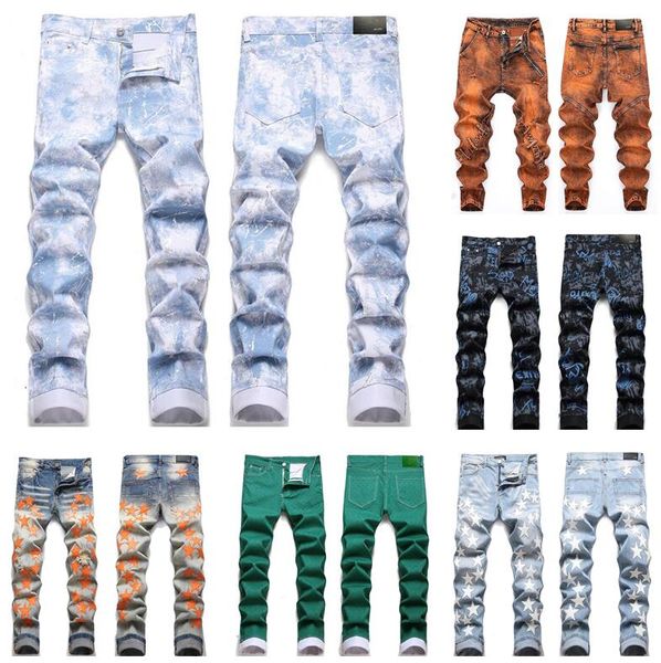 2022 men's jeans european american street fashion brand men jeans slim denim designer jeans pencil pants, Blue
2022 men's jeans european american street fashion brand men jeans slim denim designer jeans pencil pants, Blue