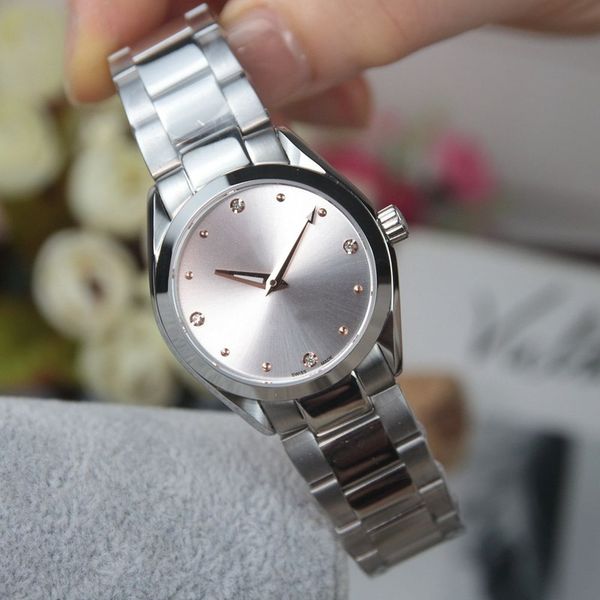 ladies fashion watch quartz 33mm dial sports stainless steel strap goddess diamond watch designer new womens watches montre de luxe, Slivery;brown
ladies fashion watch quartz 33mm dial sports stainless steel strap goddess diamond watch designer new womens watches montre de luxe, Slivery;brown
