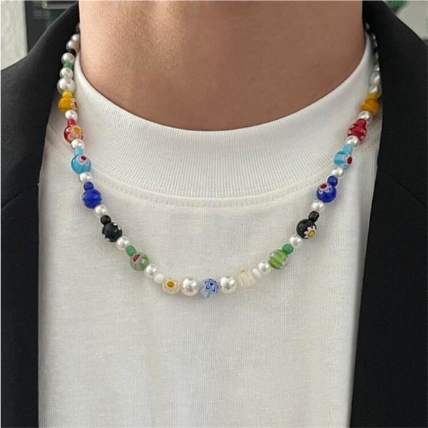 original color hand-beaded daisy necklace niche retro hip-hop stitching ins style fashion all-match jewelry collarbone chain, Silver
original color hand-beaded daisy necklace niche retro hip-hop stitching ins style fashion all-match jewelry collarbone chain, Silver