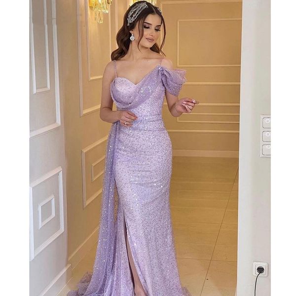 purple spaghetti straps mermaid prom dresses princess sleeveless appliques sequins beads sweetheart lace side slit floor length party gowns, Black
purple spaghetti straps mermaid prom dresses princess sleeveless appliques sequins beads sweetheart lace side slit floor length party gowns, Black