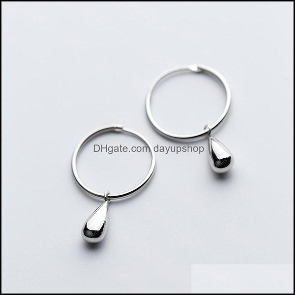 hoop hie earrings jewelry mloveacc 2022 100% 925 solid real sterling sier waterdrop for girls teens gift dhsop, Golden;silver 
hoop hie earrings jewelry mloveacc 2022 100% 925 solid real sterling sier waterdrop for girls teens gift dhsop, Golden;silver