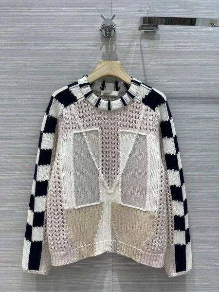 2022 autumn milan runway sweaters o neck long sleeve hollow out women's sweater high end jacquard women designer sweater 0806-14, White;black
2022 autumn milan runway sweaters o neck long sleeve hollow out women's sweater high end jacquard women designer sweater 0806-14, White;black