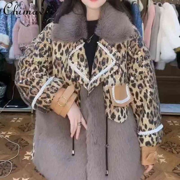 2022 winter new female fashion long sleeve toka double face wool leather jacket women's european casual trend sequins fur coat t220810, Black
2022 winter new female fashion long sleeve toka double face wool leather jacket women's european casual trend sequins fur coat t220810, Black