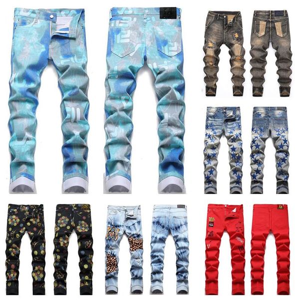 new men's jeans brand designers jean distressed ripped bikers slim fit denim mens leisure fashion highs quality jeans, Blue
new men's jeans brand designers jean distressed ripped bikers slim fit denim mens leisure fashion highs quality jeans, Blue