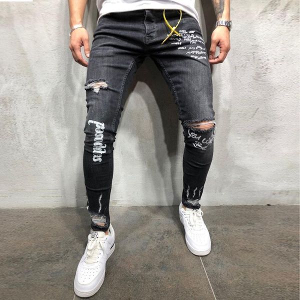 ropa de hombre 2022 men's black jeans elastic foot holes print letter pant fashion slim fit jean homme regular #5n16#f, Blue
ropa de hombre 2022 men's black jeans elastic foot holes print letter pant fashion slim fit jean homme regular #5n16#f, Blue