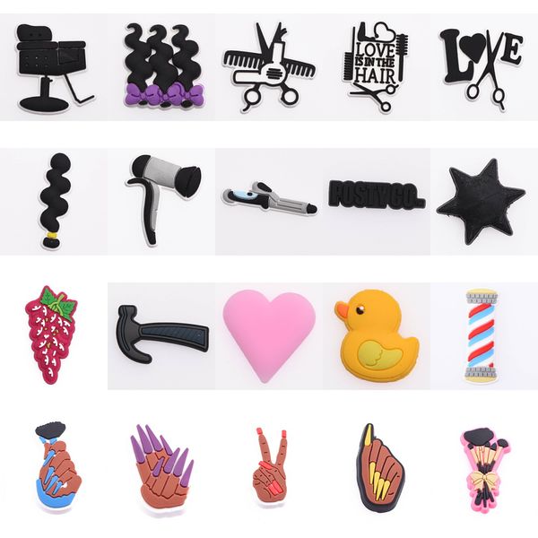 barber shop series croc charms pvc shoes accessories decorations charms for clogs women girl gift, White;pink
barber shop series croc charms pvc shoes accessories decorations charms for clogs women girl gift, White;pink