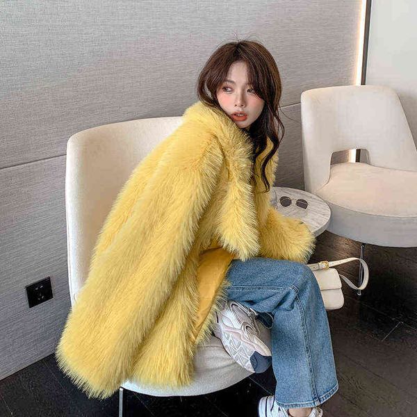 winter coat for women thick fleece faux fur coats plush jackets fashion oversize outerwear female overcoat t220810, Black
winter coat for women thick fleece faux fur coats plush jackets fashion oversize outerwear female overcoat t220810, Black