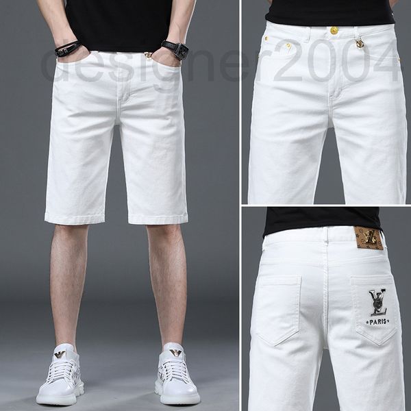 men's jeans designer white cropped jeans men's summer thin print diamond fashion trend slim elastic straight denim shorts zmmn, Blue
men's jeans designer white cropped jeans men's summer thin print diamond fashion trend slim elastic straight denim shorts zmmn, Blue