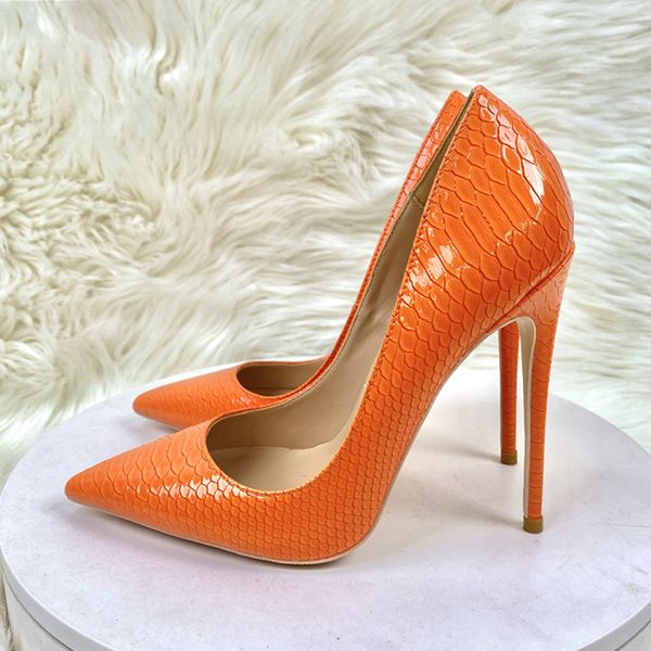 shiny orange crocodile effect women shoes fashion luxury brand pointy toe high heel shoes for party gorgeous dress stiletto red soles pumps, Black
shiny orange crocodile effect women shoes fashion luxury brand pointy toe high heel shoes for party gorgeous dress stiletto red soles pumps, Black