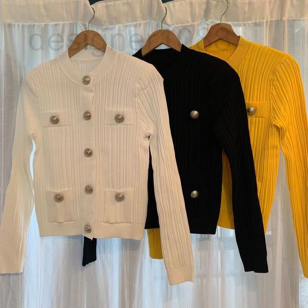 women's sweaters designer 20ss spring and autumn balman classic silver button knit slim round neck ice silk luxury sweater cardigan xhc, White;black
women's sweaters designer 20ss spring and autumn balman classic silver button knit slim round neck ice silk luxury sweater cardigan xhc, White;black