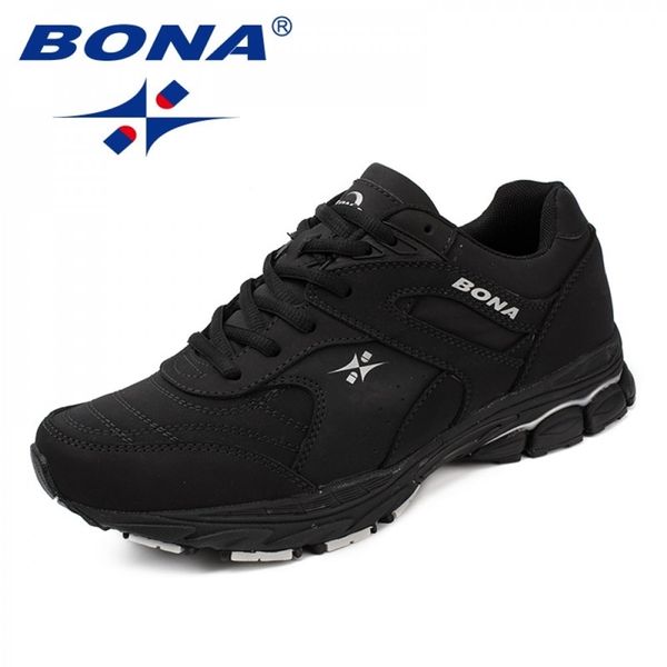 bona classics style men running shoes lace up athletic outdoor jogging sneakers comfortable light 220811, Black
bona classics style men running shoes lace up athletic outdoor jogging sneakers comfortable light 220811, Black