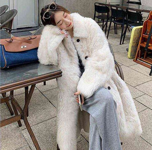 women winter autumn long section single breasted imitation fur jacket elegant female turn down collar fake fur overcoat j3571 t220810, Black
women winter autumn long section single breasted imitation fur jacket elegant female turn down collar fake fur overcoat j3571 t220810, Black