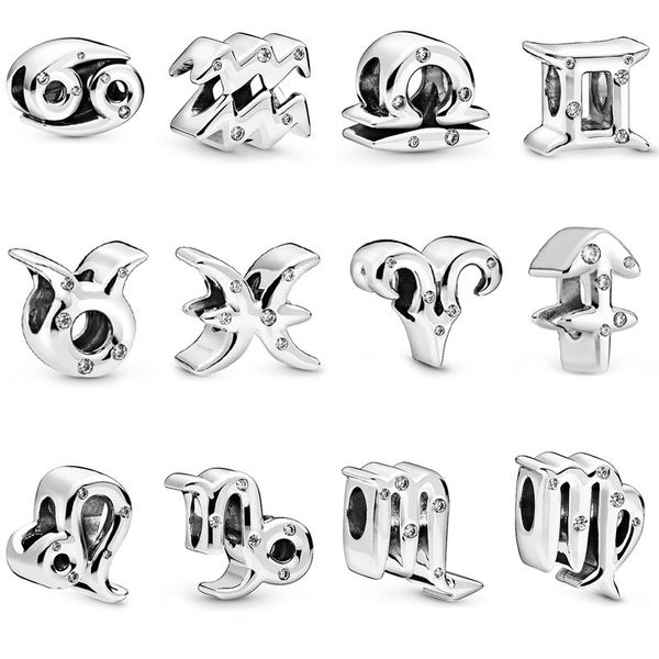 s925 silver beads 12 month constellation charms fit pandora bracelets jewelry diy accessories, Black
s925 silver beads 12 month constellation charms fit pandora bracelets jewelry diy accessories, Black