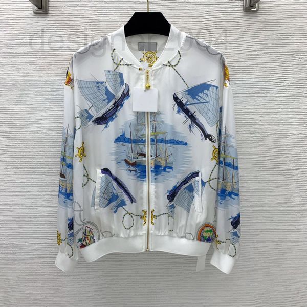 women's hoodies & sweatshirts designer autumn new 100% silk sailboat print stand collar jacket baseball jacket thin zipper iwmw, Black
women's hoodies & sweatshirts designer autumn new 100% silk sailboat print stand collar jacket baseball jacket thin zipper iwmw, Black