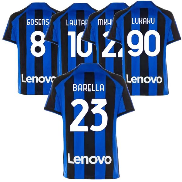 player fans version 2022 2023 lautaro soccer jerseys j.correa lukaku bastoni milans skriniar brozovic barella dzeko 22 23 football men kids, Black;yellow
player fans version 2022 2023 lautaro soccer jerseys j.correa lukaku bastoni milans skriniar brozovic barella dzeko 22 23 football men kids, Black;yellow