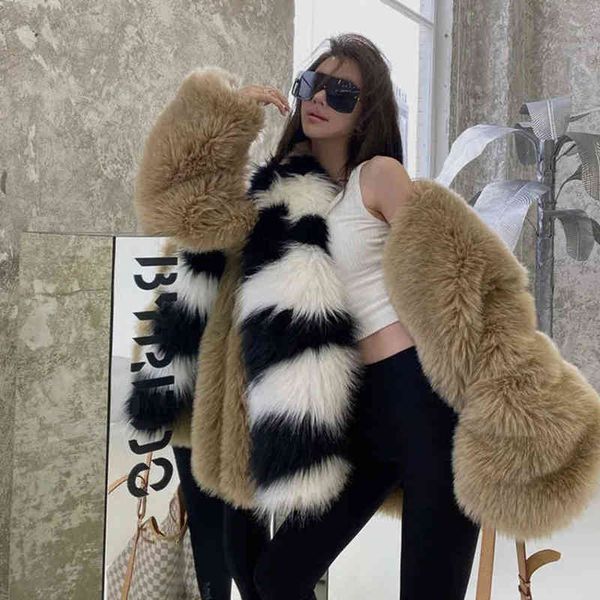 2021 european american color matching winter faux fur coat large fur collar fur coat women new thick mid-length warm jackets t220810, Black
2021 european american color matching winter faux fur coat large fur collar fur coat women new thick mid-length warm jackets t220810, Black
