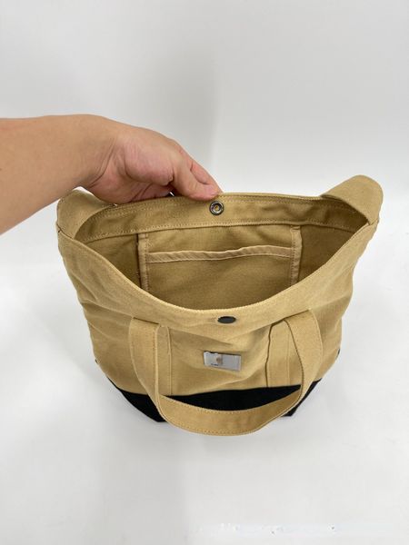 trendy canvas fashion workwear one-shouldered tote bags