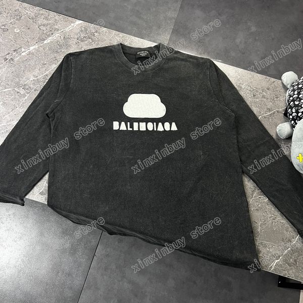 xinxinbuy men women designers t shirts tee long sleeve tie dye letter print crew neck streetwear blue s-xl, White;black
xinxinbuy men women designers t shirts tee long sleeve tie dye letter print crew neck streetwear blue s-xl, White;black