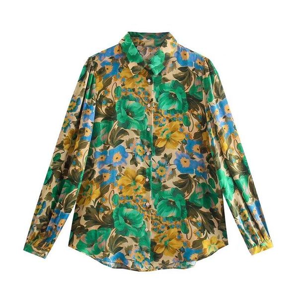 women's blouses & shirts 2022 women vintage colorful floral print casual smock blouse office lady pleats puff sleeve shirt chic blusa, White
women's blouses & shirts 2022 women vintage colorful floral print casual smock blouse office lady pleats puff sleeve shirt chic blusa, White