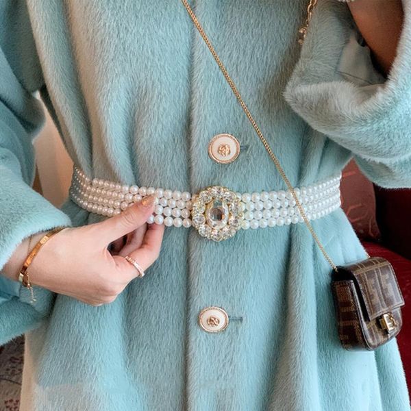 pearl waist chain ladies belt korean style becoration rhinestone elastic beaded girdle waistband for dress skirt sweater, Black;brown
pearl waist chain ladies belt korean style becoration rhinestone elastic beaded girdle waistband for dress skirt sweater, Black;brown
