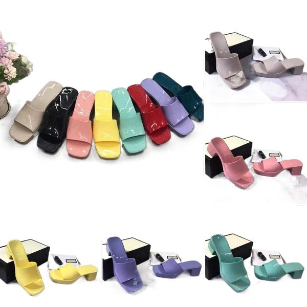 2022 women sandals high heel slides luxurys designers summer embossed flip flops chunky platform slipper white pink candy colors, Black
2022 women sandals high heel slides luxurys designers summer embossed flip flops chunky platform slipper white pink candy colors, Black