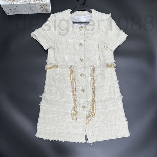 casual dresses designer small fragrance high sense short sleeve dress women 2022 new early autumn temperament french skirt pearl chain belt, Black;gray
casual dresses designer small fragrance high sense short sleeve dress women 2022 new early autumn temperament french skirt pearl chain belt, Black;gray