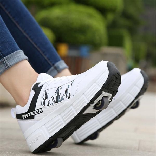 roller skate shoes kids boys girls sports single wheels sneakers with on double walking 220811, Black;white
roller skate shoes kids boys girls sports single wheels sneakers with on double walking 220811, Black;white