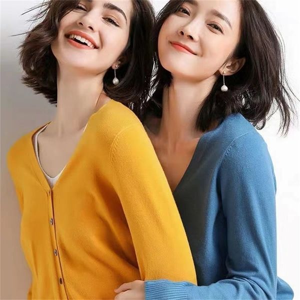 solid vneck women cardigan knitted sweater single breasted loose cardigan autumn fashion short crop 220811, White;black
solid vneck women cardigan knitted sweater single breasted loose cardigan autumn fashion short crop 220811, White;black