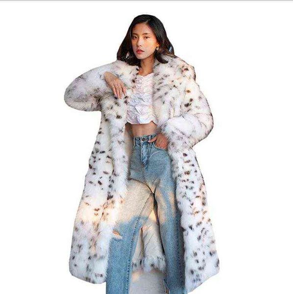 s/9xl women's long section priting winter autumn imitation fur outwears oversized female fashion warm fake fur jackets j3232 t220810, Black
s/9xl women's long section priting winter autumn imitation fur outwears oversized female fashion warm fake fur jackets j3232 t220810, Black