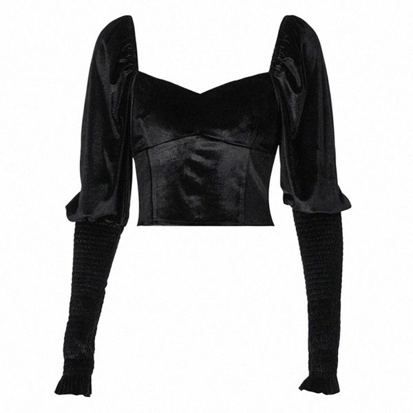 long lantern sleeves french style t-shirts women square collar casual slim fit jumper wear female black tee shirts crop women's t-s 54, White
long lantern sleeves french style t-shirts women square collar casual slim fit jumper wear female black tee shirts crop women's t-s 54, White