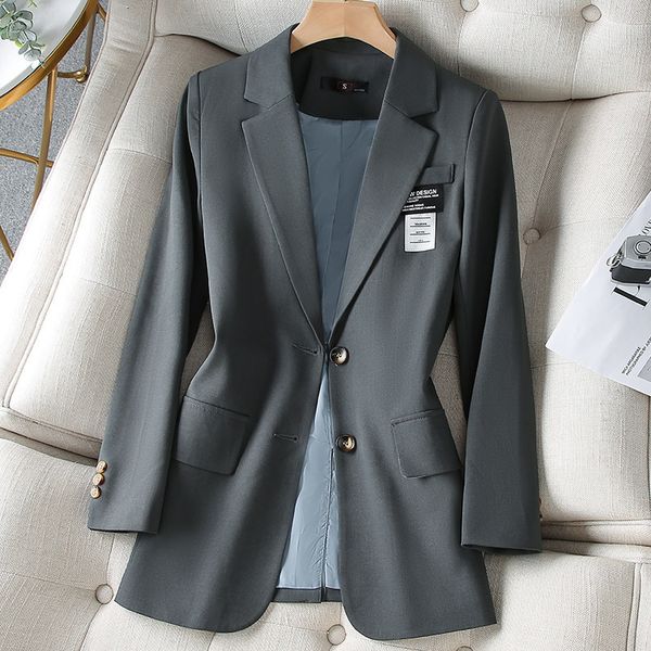women suit korean sports jacket clothing mujer solid casual office white slim fit veste tweed femme blazer coats 220818, Black;brown
women suit korean sports jacket clothing mujer solid casual office white slim fit veste tweed femme blazer coats 220818, Black;brown
