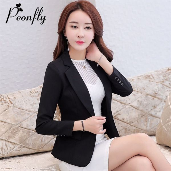 peonfly fashion women elegant long sleeve single button blazer jacket casual solid female lady office outwear coat black 220818, Black;brown
peonfly fashion women elegant long sleeve single button blazer jacket casual solid female lady office outwear coat black 220818, Black;brown