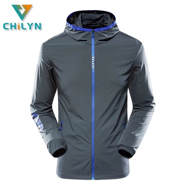 chilyn hiking windproof jacket women men camping running sun-protective windbreaker quick dry outdoor sports rain coats couples 220818, Black;brown