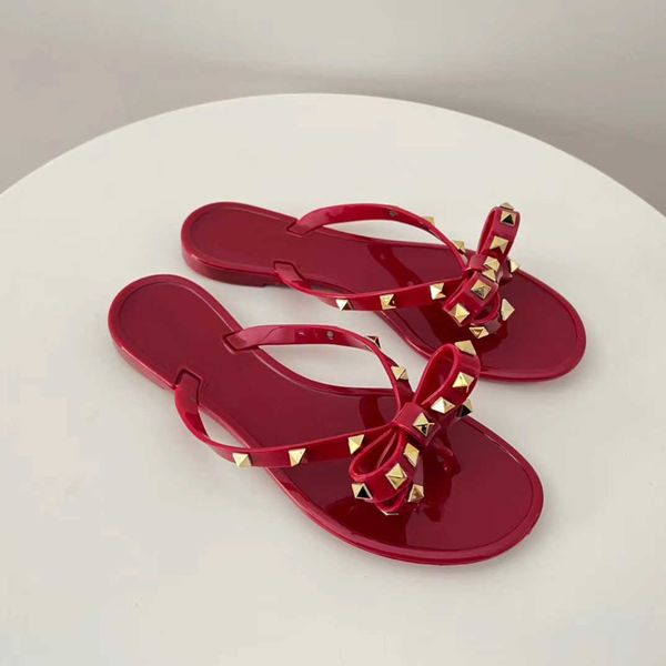 womens 35-41 studs bow jelly sandals rivet slippers rubber studded flat slides brand slip on flats mule thong flip flops lady girls beach, Black
womens 35-41 studs bow jelly sandals rivet slippers rubber studded flat slides brand slip on flats mule thong flip flops lady girls beach, Black