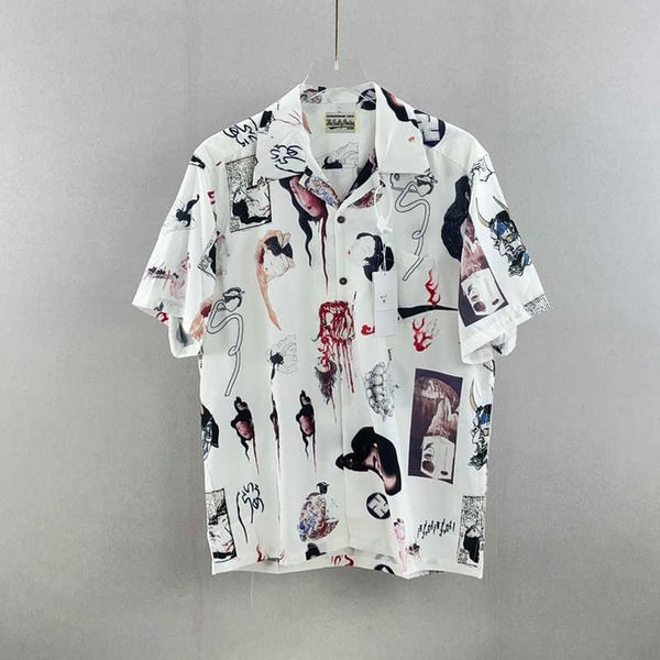 2022 japan women head pattern tee hawaii beach casual shirt spring summer cool hip hop short sleeve, Black;brown
2022 japan women head pattern tee hawaii beach casual shirt spring summer cool hip hop short sleeve, Black;brown