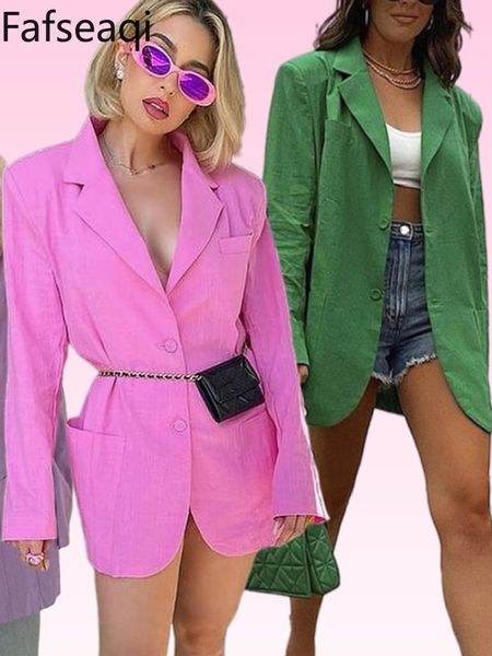 candy colored cotton linen white blazer suit jacket for women autumn slim oversized green trend ladies office coats 220818, Black;brown
candy colored cotton linen white blazer suit jacket for women autumn slim oversized green trend ladies office coats 220818, Black;brown