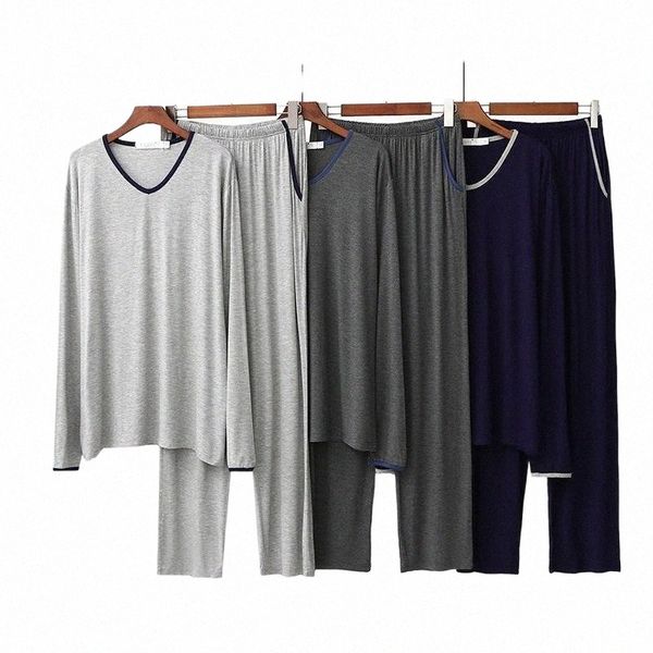 men's spring autumn new modal pajamas long sleeve long pant sleepwear pyjama set cotton winter male nightwear pijama hombre 20211 09hf#, Black;brown
men's spring autumn new modal pajamas long sleeve long pant sleepwear pyjama set cotton winter male nightwear pijama hombre 20211 09hf#, Black;brown