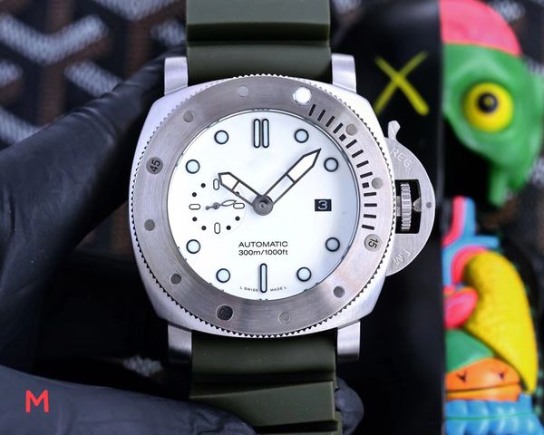 designer pam brand mens watches curved coated glass 44mm layer leather strap fully automatic mechanical watch, Slivery;brown
designer pam brand mens watches curved coated glass 44mm layer leather strap fully automatic mechanical watch, Slivery;brown
