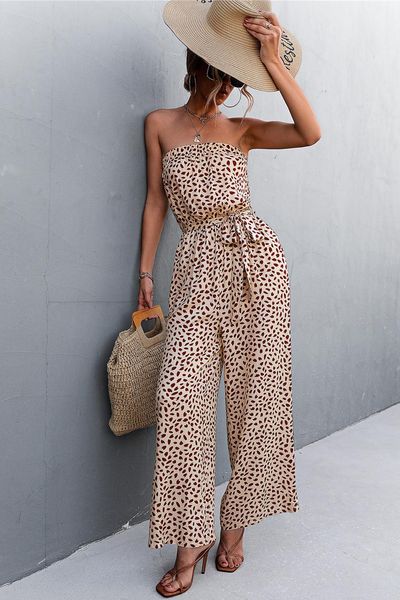 summer tube lace-up printed sleeveless jumpsuit with belt women off-the-shoulder dot one piece pants overol mujer, Black;white
summer tube lace-up printed sleeveless jumpsuit with belt women off-the-shoulder dot one piece pants overol mujer, Black;white