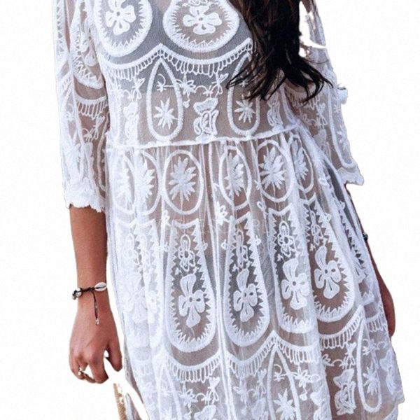 casual dresses women bikini cover up white crochet embroidered floral lace swimwear boho backless tassels drawstring beach dress c0ny#, Black;gray
casual dresses women bikini cover up white crochet embroidered floral lace swimwear boho backless tassels drawstring beach dress c0ny#, Black;gray