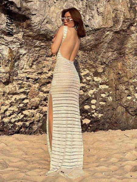 women hollow out backless slit knitted dress 2022 summer fashion casual solid bodycon sleeveless dress female resort wear t220816, Black;gray
women hollow out backless slit knitted dress 2022 summer fashion casual solid bodycon sleeveless dress female resort wear t220816, Black;gray