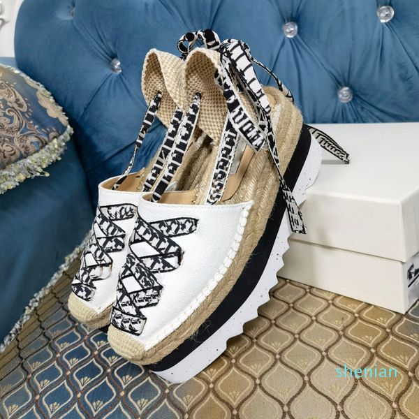 designer sandals women thick bottom twine braided espadrille letters strap round wedge high heels fashion genuine leather fisherman wedding, Black
designer sandals women thick bottom twine braided espadrille letters strap round wedge high heels fashion genuine leather fisherman wedding, Black