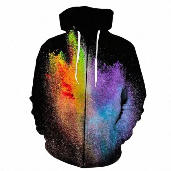 men's hoodies & sweatshirts colorful smoke print zipper long sleeve harajuku pullover casual o-neck streetwear oversize hooded sweats f, Black
men's hoodies & sweatshirts colorful smoke print zipper long sleeve harajuku pullover casual o-neck streetwear oversize hooded sweats f, Black
