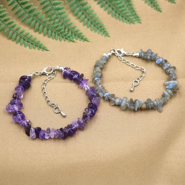 35 styles natural strand chip stone women bracelet tiger eye lapis lazuli labradorite beads bracelets for healing energy, Black
35 styles natural strand chip stone women bracelet tiger eye lapis lazuli labradorite beads bracelets for healing energy, Black