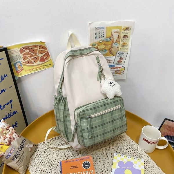 female plaid panelled backpack women small fresh school bag for teenage girls harajuku school shoulder backpack bag ladies 220817
female plaid panelled backpack women small fresh school bag for teenage girls harajuku school shoulder backpack bag ladies 220817