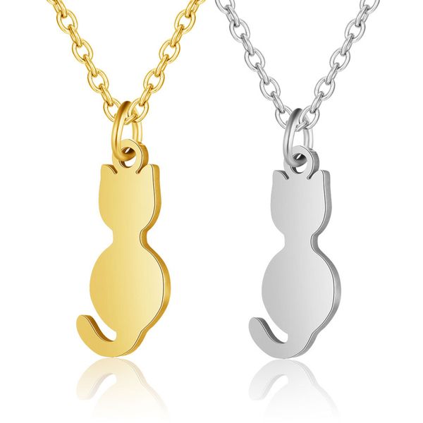 wholesale stainless steel necklace pet cat pendant fashion chain necklaces for pet lovers gifts animal jewelry new collar women, Silver
wholesale stainless steel necklace pet cat pendant fashion chain necklaces for pet lovers gifts animal jewelry new collar women, Silver