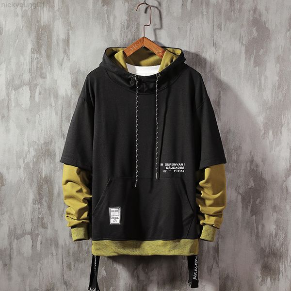 dropshipping streetwear mens hoodies sweatshirts ribbons casual hooded sweatshirt men 2022 spring pullover hoodies y220818, Black
dropshipping streetwear mens hoodies sweatshirts ribbons casual hooded sweatshirt men 2022 spring pullover hoodies y220818, Black