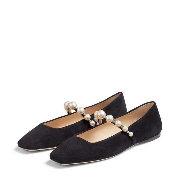 luxury jimmy pumps sandals women summer london choo ade flat classic pearls ankle chain embellished suede design square toes ballerinas, Black
luxury jimmy pumps sandals women summer london choo ade flat classic pearls ankle chain embellished suede design square toes ballerinas, Black